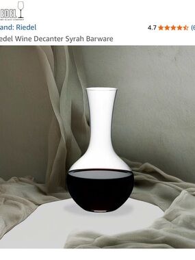 Riedel red wine decanter
